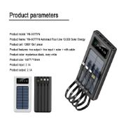 Picture of 10000mAH Solar Energy with a Four-wire Mobile Power Supply Power Bank For iPhone Samsung
