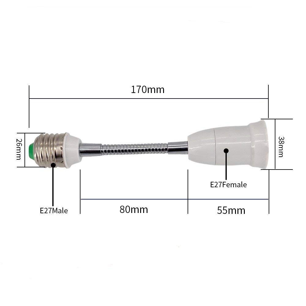 Technical Reply. Light Socket Extender, E27 Flexible Gooseneck ...