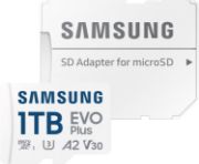 Picture of Samsung EVO Plus memory card 1TB Micro TF Flash SD Sard Up to 160Mbps C10 for Phones, Tablets, Go Pro Cameras, Drones