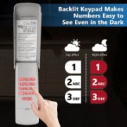 Picture of Garage Door Opener Keypad Compatible with Lift Master 877MAX for Chamberlain Lift Master Craftsman Garage Door Openers Since 1993，Keyless Entry, Security +2.0 Garage Keypad, 315/390 MHz