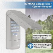 Picture of Garage Door Opener Keypad Compatible with Lift Master 877MAX for Chamberlain Lift Master Craftsman Garage Door Openers Since 1993，Keyless Entry, Security +2.0 Garage Keypad, 315/390 MHz
