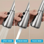Picture of Touchless Kitchen Faucet with Pull Down Sprayer, ‎‎Single Handle Single Hole Kitchen Sink Faucet with Deck Plate