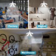 Picture of 28W Fan Shape LED Bulb E27 LED Lamp Foldable 220V 110V Light Bulbs For Home Living Room Warehouse Garage Ceiling Light