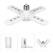 Picture of 28W Fan Shape LED Bulb E27 LED Lamp Foldable 220V 110V Light Bulbs For Home Living Room Warehouse Garage Ceiling Light