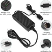 Picture of AC to DC Converter 100V ~ 240V to 12V 12A 144W Power Supply Adapter Car Cigarette Lighter