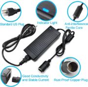 Picture of AC to DC Converter 100V ~ 240V to 12V 12A 144W Power Supply Adapter Car Cigarette Lighter