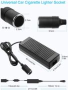 Picture of AC to DC Converter 100V ~ 240V to 12V 12A 144W Power Supply Adapter Car Cigarette Lighter