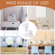 Picture of Plug in Light Socket, Outlet to Light Socket Adapter 3 Prong 360° Rotatable Plug with On/Off Switch Bulb Adapter