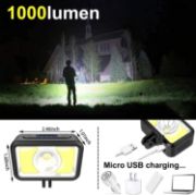 Picture of Headlight LED 2-Way 7 Modes 1000 Lumens Super Bright USB Rechargeable Headlight