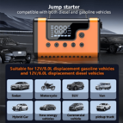 Picture of 59200mWh Car Jump Starters with Air Compressor, Portable Car Battery Booster, Clean Vacuum Cleaner, 12V Lithium Ion Battery Charger, 150PSI Tire Inflator