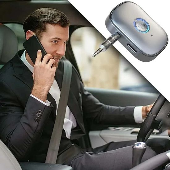 Picture of Hands Free AUX Car Bluetooth Receiver Portable Mini BT 5.3 Receiver Car Audio Adapter