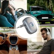 Picture of Hands Free AUX Car Bluetooth Receiver Portable Mini BT 5.3 Receiver Car Audio Adapter