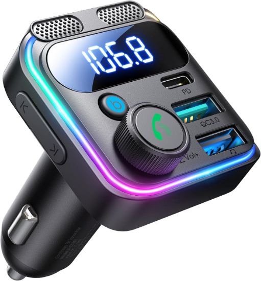 Picture of JOYROOM JR-CCB01 48W Dual-Mic Car Wireless FM Transmitter