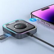 Picture of Joyroom Car Adapter Bluetooth 5.3 Enhanced Dual Mics ENC Noise Cancellation 3.5mm AUX Adapter Bluetooth Wireless Receiver