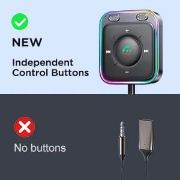 Picture of Joyroom Car Adapter Bluetooth 5.3 Enhanced Dual Mics ENC Noise Cancellation 3.5mm AUX Adapter Bluetooth Wireless Receiver