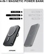 Picture of JOYROOM JR-W050 20W Magnetic Suction Ring Holder Wireless Charging Power Bank 10000mAh