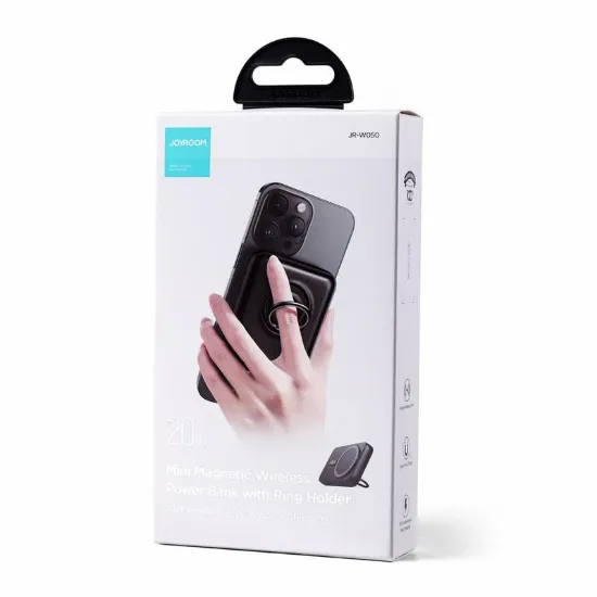Picture of JOYROOM JR-W050 20W Magnetic Suction Ring Holder Wireless Charging Power Bank 10000mAh