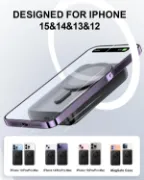 Picture of JOYROOM JR-W050 20W Magnetic Suction Ring Holder Wireless Charging Power Bank 10000mAh