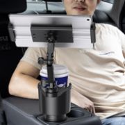 Picture of 2-in-1 Extendable Base Car Cup and Phone/Tablet Holder Large Mobile Car Mount Easy Extendable PC Holder