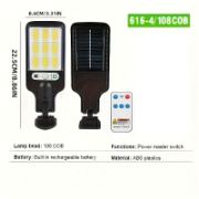 Picture of Solar Street Light, Solar Street Lights Outdoor Solar Lamp with 3 Light Mode Waterproof Motion Sensor Security Lighting for Garden Patio Path Yard