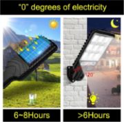 Picture of Solar Street Light, Solar Street Lights Outdoor Solar Lamp with 3 Light Mode Waterproof Motion Sensor Security Lighting for Garden Patio Path Yard
