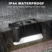 Picture of Solar Lights Outdoor Waterproof, Solar Step Lights for Decks Pathway Yard Stairs Fences (Cool White)