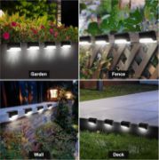 Picture of Solar Lights Outdoor Waterproof, Solar Step Lights for Decks Pathway Yard Stairs Fences (Cool White)