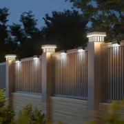 Picture of Solar Lights Outdoor Waterproof, Solar Step Lights for Decks Pathway Yard Stairs Fences (Cool White)