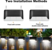 Picture of Solar Lights Outdoor Waterproof, Solar Step Lights for Decks Pathway Yard Stairs Fences (Cool White)