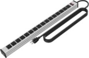 Picture of 16 Outlets Heavy Duty UL Listed Metal Socket Power Strip, 3-Foot Long Extension Cord with Circuit Breaker.