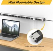 Picture of  24 Outlet Long Power Strip, Heavy Duty Metal Socket Power Strip, Aluminum with 3-Foot Extension Power Cord, UL Certified