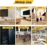 Picture of  24 Outlet Long Power Strip, Heavy Duty Metal Socket Power Strip, Aluminum with 3-Foot Extension Power Cord, UL Certified