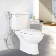Picture of  Brass Bidet T Adapter with Shut Off Valve 7/8" -15/16" 1/2" 3 Way Toilet Bidet Connector for Bidet Attachment  