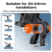 Picture of JOYROOM JR-OK7 Bike Handlebar Phone Holder Shockproof Bicycle Cellphone Bracket - 4.7"-6.8"