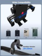 Picture of JOYROOM JR-OK7 Bike Handlebar Phone Holder Shockproof Bicycle Cellphone Bracket - 4.7"-6.8"