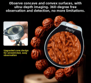 Picture of Portable LED Microscope, Magic Magnifying Loupe with R/Image Storage, 7x, 11x, and 15x Zoom, Equipped with 2.1-inch LCD, Compact Design, Exclusive Case Included, Parts, Metal, Circuit