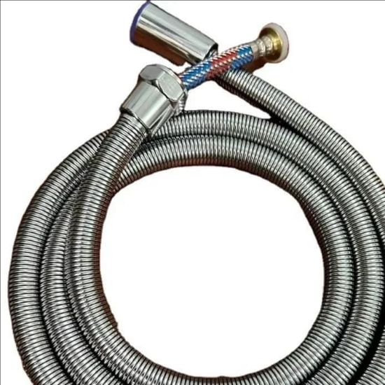 Picture of 2m Shower Head Hose Tube Anti Burst Twisting Pipes Stainless Steel Flexible Plumbing Bath Faucet Bathroom Accessories