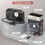 Picture of Portable Tire Inflator for Cars, Bikes, E-Bikes, Compact Air Pump with High-Precision Pressure Gauge, Fast Inflation Motor, Car Emergency Accessories