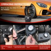 Picture of Portable Tire Inflator for Cars, Bikes, E-Bikes, Compact Air Pump with High-Precision Pressure Gauge, Fast Inflation Motor, Car Emergency Accessories