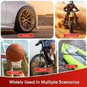 Picture of Portable Tire Inflator for Cars, Bikes, E-Bikes, Compact Air Pump with High-Precision Pressure Gauge, Fast Inflation Motor, Car Emergency Accessories