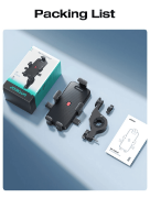 Picture of JOYROOM JR-OK7 Bike Handlebar Phone Holder Shockproof Bicycle Cellphone Bracket - 4.7"-6.8"