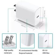 Picture of ETL FCC Certified US USBC Power Adapter PD 20W USB Type C Fast Charging Charger