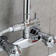Picture of Shower/Toilet Bidet T Adapter with Shut Off Valve, 3 Way G7/8” or  G1/2” All Metal T Valve  