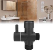 Picture of Shower/Toilet Bidet T Adapter with Shut Off Valve, 3 Way G7/8” or  G1/2” All Metal T Valve  
