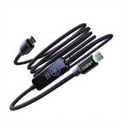 Picture of 240W USB C to USB C Cable 4FT with TFT Color Screen, PD 3.1 Fast Charging 