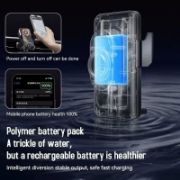 Picture of  F-18 Auto-Sensing Car Wireless Charger | Electric Rotating Mount | Ambient Light |  Electric Rotating Mount 