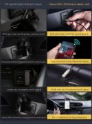 Picture of Baseus USB Wireless Bluetooth Aux Adapter USB 2.0 to 3.5mm Jack Audio Receiver With Built-in Microphone - Black