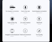 Picture of Baseus USB Wireless Bluetooth Aux Adapter USB 2.0 to 3.5mm Jack Audio Receiver With Built-in Microphone - Black