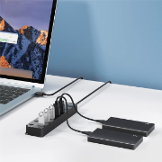 Picture of 1.2 Meter Cable 7-Port USB 3.0 Hub with One-to-Seven Splitter Four-Port Laptop Computer 