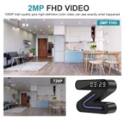 Picture of WiFi Smart Clock Camera: Full Color Night Vision, Motion Detection, 1080P Security Camera with Long Battery Life